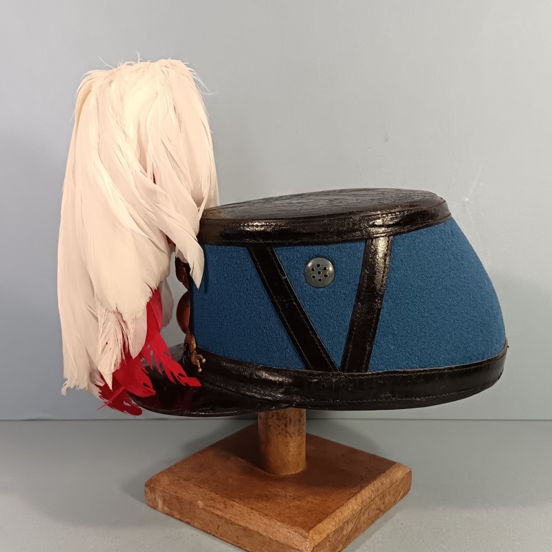 SHAKO DE L'ECOLE MILITAIRE DE ST CYR ESM ECOLE SPECIALE MILITAIRE FABRICATION DES ANNEES 1940-1950 TAILLE 57-58